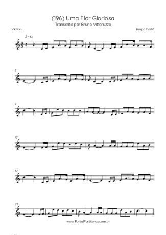 Harpa Cristã (196) Uma Flor Gloriosa score for Violin