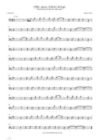 Harpa Cristã (198) Jesus O Bom Amigo score for Cello