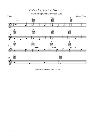 Harpa Cristã (199) A Ceia Do Senhor score for Acoustic Guitar