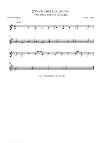 Harpa Cristã (199) A Ceia Do Senhor score for Trumpet