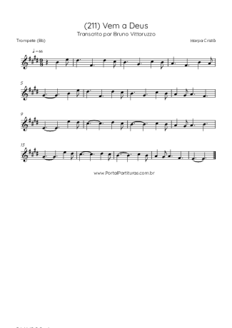 Harpa Cristã (211) Vem A Deus score for Trumpet