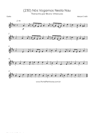 Harpa Cristã (230) Nós Vogamos Nesta Nau score for Harmonica