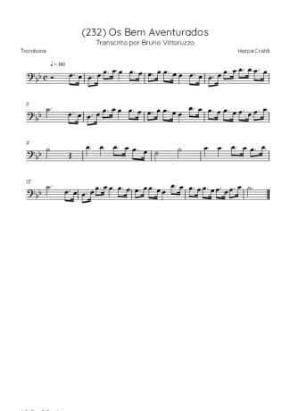 Harpa Cristã (232) Os Bem Aventurados score for Trombone