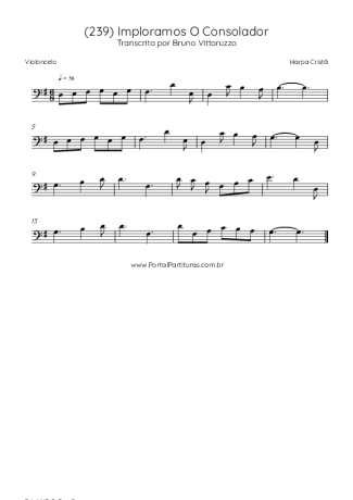 Harpa Cristã (239) Imploramos O Consolador score for Cello