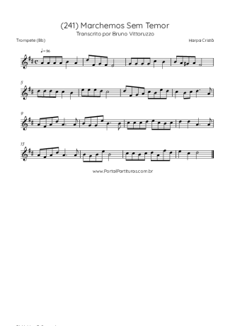 Harpa Cristã (241) Marchemos Sem Temor score for Trumpet