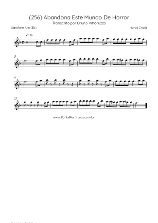 Harpa Cristã (256) Abandona Este Mundo De Horror score for Alto Saxophone