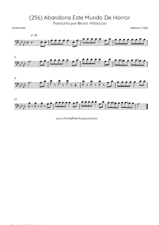 Harpa Cristã (256) Abandona Este Mundo De Horror score for Cello