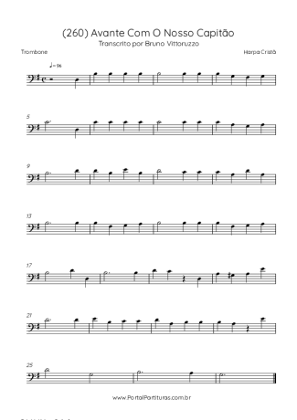 Harpa Cristã (260) Avante Com O Nosso Capitão score for Trombone
