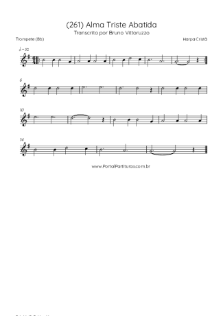 Harpa Cristã (261) Alma Triste Abatida score for Trumpet