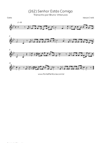 Harpa Cristã (262) Senhor Estás Comigo score for Harmonica