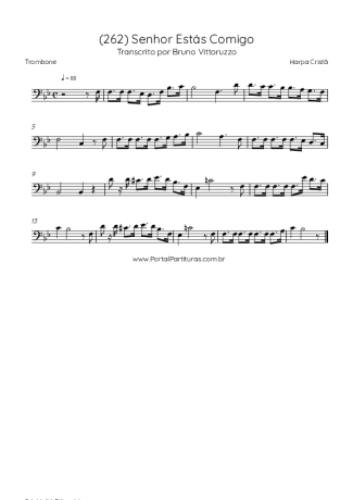 Harpa Cristã (262) Senhor Estás Comigo score for Trombone