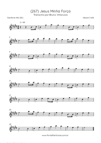 Harpa Cristã (267) Jesus Minha Força score for Alto Saxophone