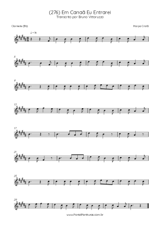 Score for Clarinet (Bb)