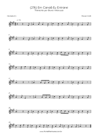 Harpa Cristã  score for Clarinet (C)