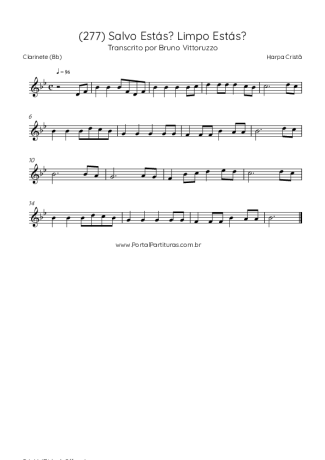 Score for Clarinet (Bb)