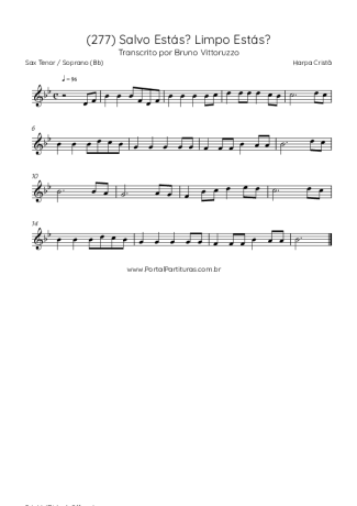 Harpa Cristã  score for Tenor Saxophone Soprano (Bb)