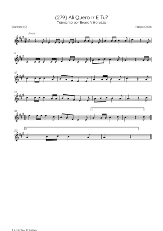 Score for Clarinet (C)