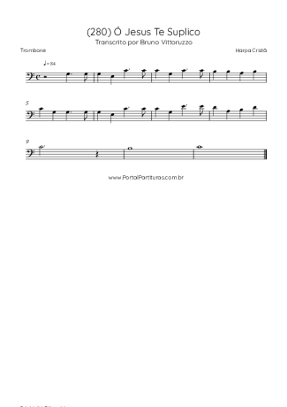 Harpa Cristã  score for Trombone