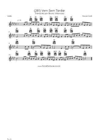 Harpa Cristã  score for Acoustic Guitar