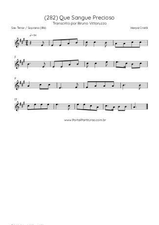 Harpa Cristã  score for Tenor Saxophone Soprano (Bb)