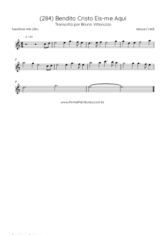 Harpa Cristã  score for Alto Saxophone