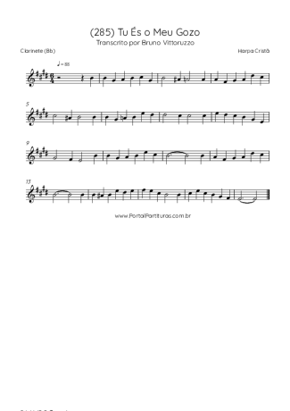 Harpa Cristã  score for Clarinet (Bb)