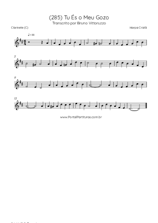 Score for Clarinet (C)