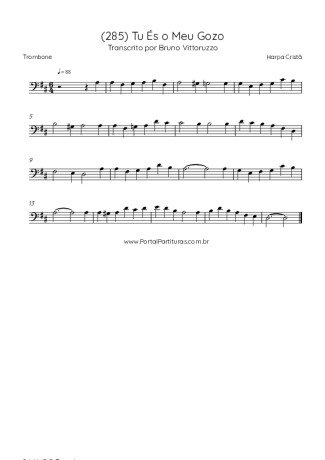 Harpa Cristã  score for Trombone