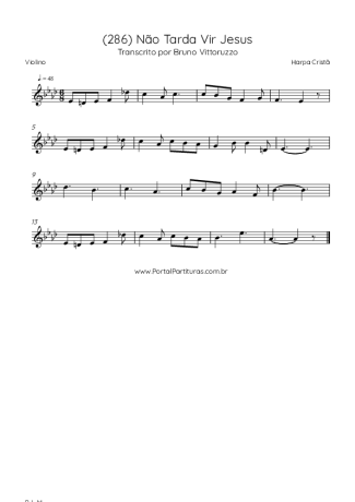 Harpa Cristã  score for Violin