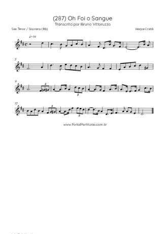 Harpa Cristã  score for Tenor Saxophone Soprano (Bb)