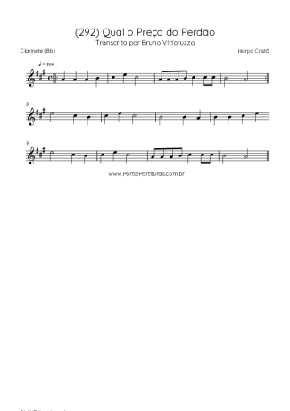 Score for Clarinet (Bb)