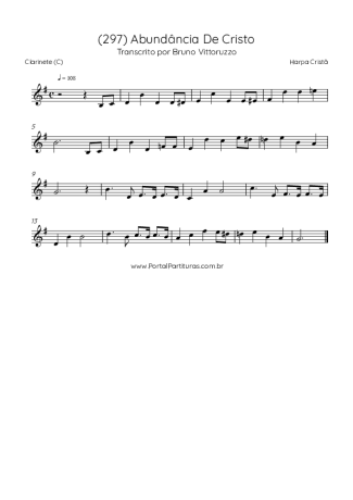 Score for Clarinet (C)