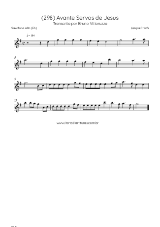 Harpa Cristã  score for Alto Saxophone