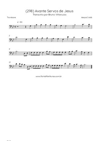 Harpa Cristã  score for Trombone