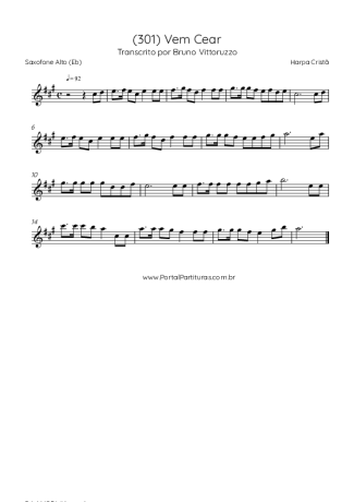 Harpa Cristã  score for Alto Saxophone