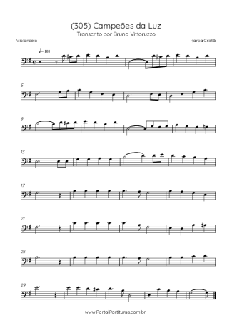 Score for Cello