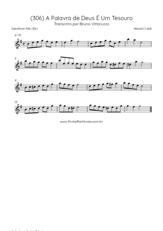 Harpa Cristã  score for Alto Saxophone