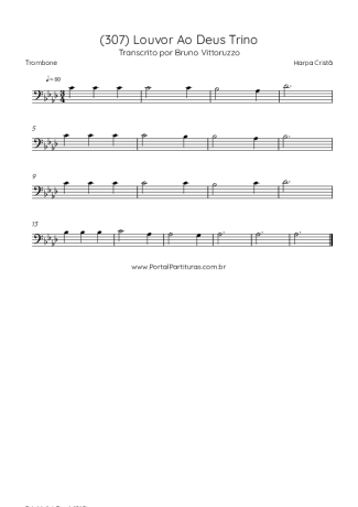 Harpa Cristã  score for Trombone