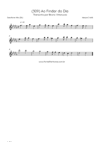 Score for Alto Saxophone