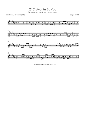 Harpa Cristã  score for Tenor Saxophone Soprano (Bb)