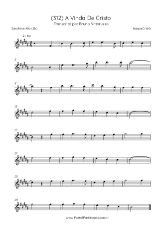 Harpa Cristã  score for Alto Saxophone