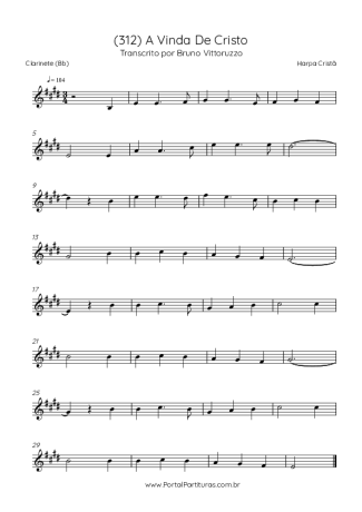 Harpa Cristã  score for Clarinet (Bb)