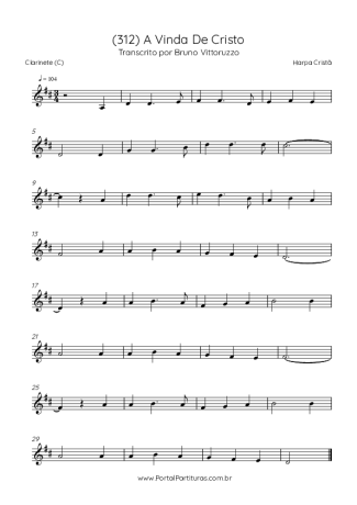 Score for Clarinet (C)