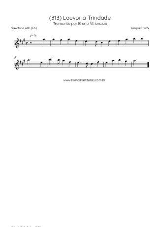 Harpa Cristã  score for Alto Saxophone