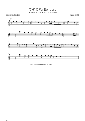 Harpa Cristã  score for Alto Saxophone