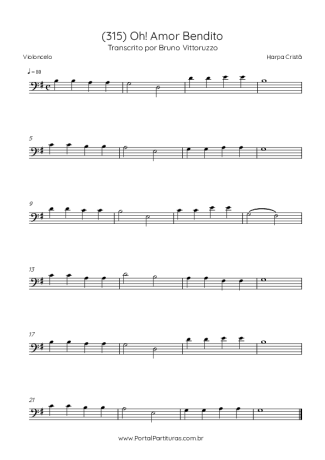 Harpa Cristã  score for Cello