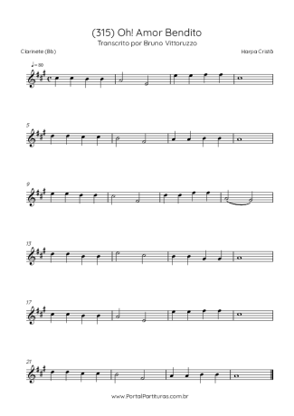 Harpa Cristã  score for Clarinet (Bb)