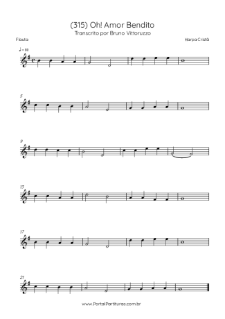 Harpa Cristã  score for Flute