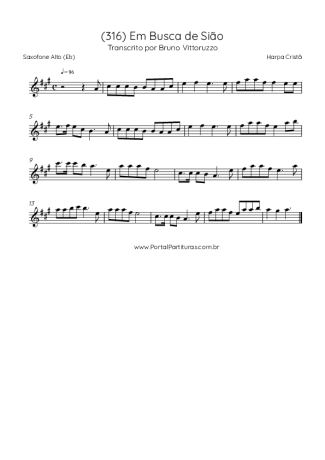 Score for Alto Saxophone