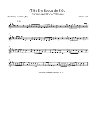 Score for Tenor Saxophone Soprano (Bb)